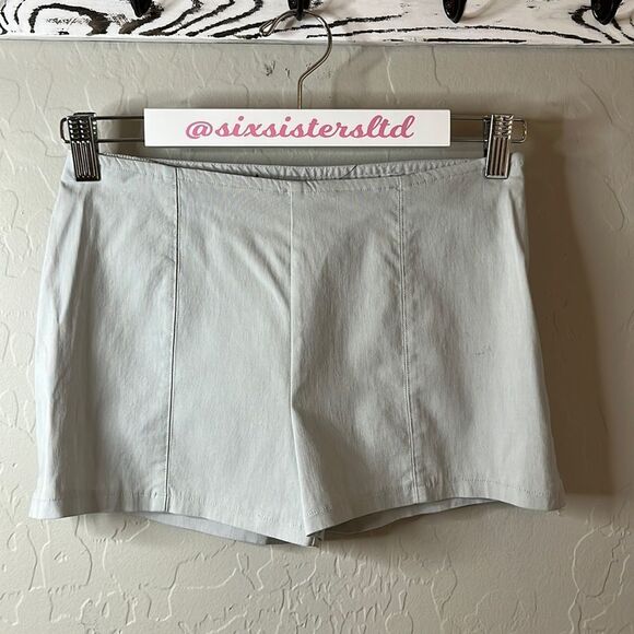 𝅺express Stretch gray side zipper flat front and back no pockets in size 3/4 - Picture 1 of 9